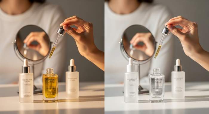 Serum kullanim sikligi ve cilt tipine gore bakim rutini gorseli