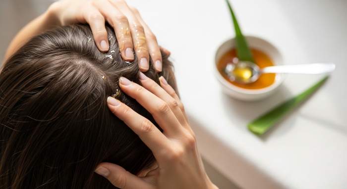 Bal ve aloe vera ile sac derisi bakimi dogal uygulama gorseli