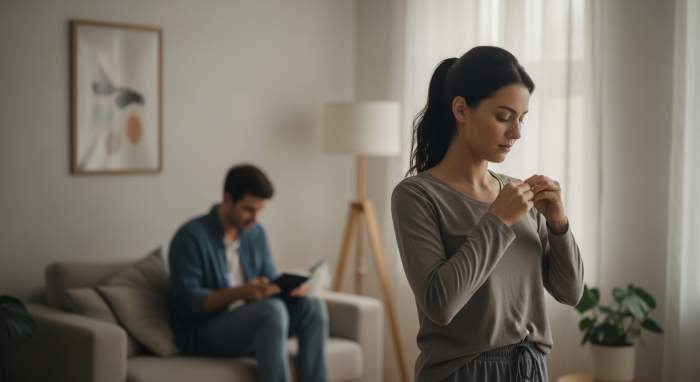 Iliskide kendini gelistirmeye odaklanan kadin yumusak isik gorseli