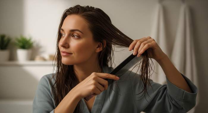 Nazik sac tarama ve dogal sac bakim rutini