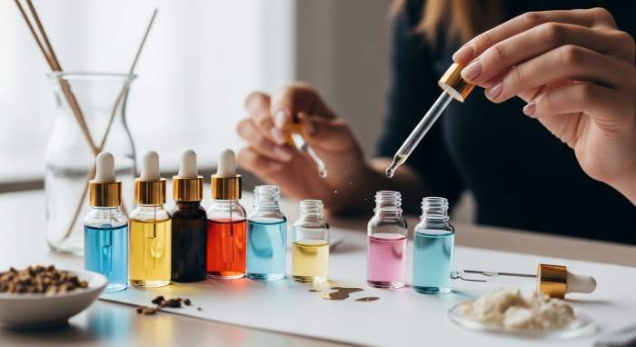 Kendi parfumunu yapma seti diy koku tasarimi gorseli