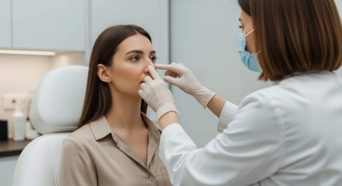 Burun estetigi oncesi uzman degerlendirmesi klinik gorsel