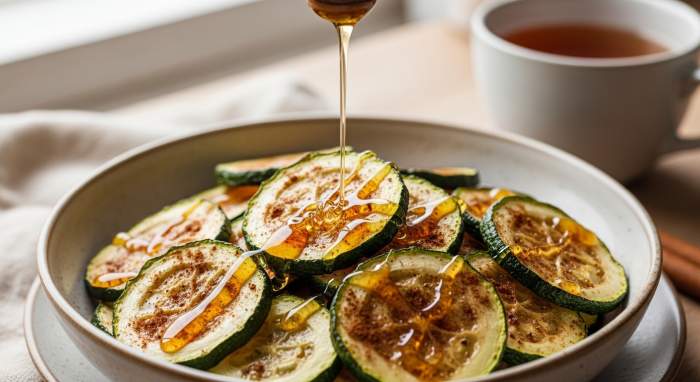 Tatli tarcinli ve balli kabak cipsi atistirmalik gorseli