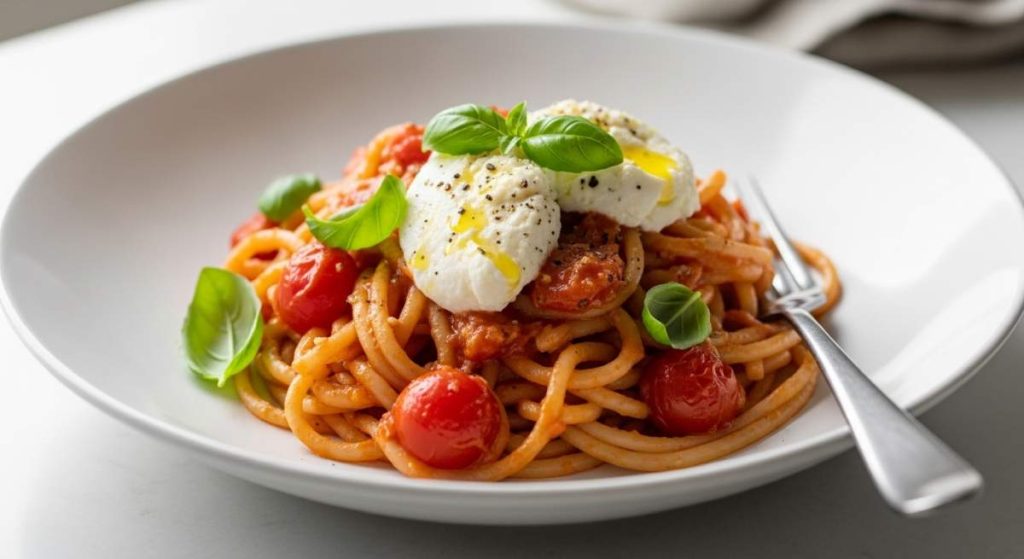 Ricotta ve Domatesli Makarna Tarifi