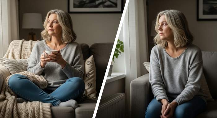 Yalnizlik ve yalniz hissetmek arasindaki fark beş sıfır yas kadin gorseli