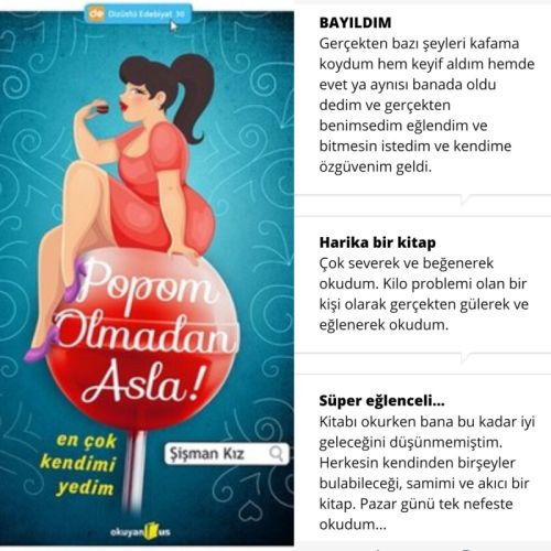 popom olmadan asla şişmanlık motivasyon kitabı eğlenceli kitaplar