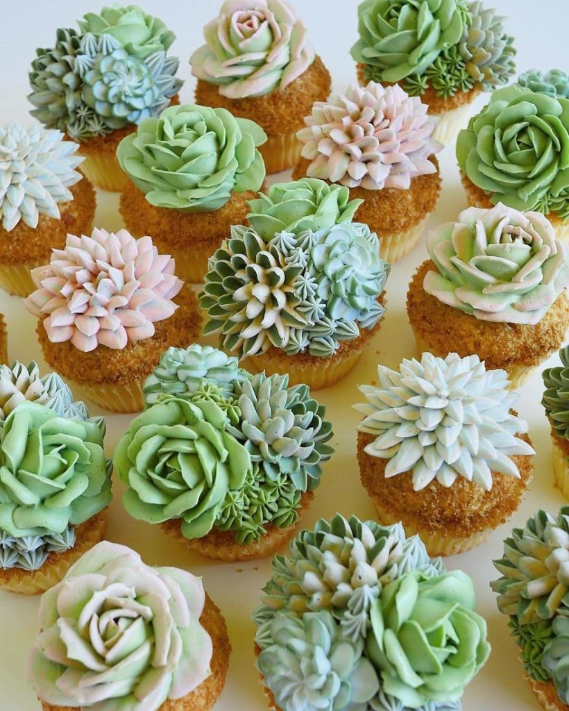 İlginç Pasta Tasarımları Kaktüs Pasta Ve Cupcake