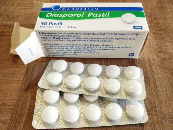Diasporal magnezyum tablet pastil fiyat