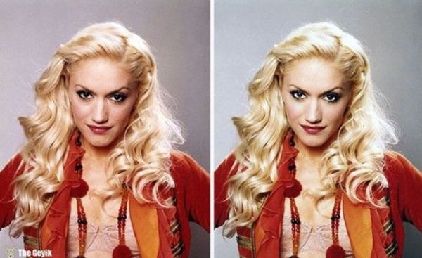 gwen stefani fotosoplu ünüler photoshop öncesi sonrası