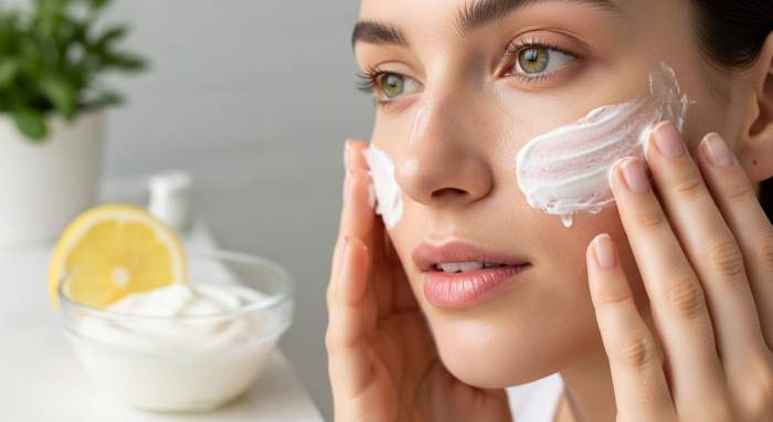 Yogurt ve limon maskesi ile dogal cilt bakimi gorseli