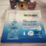 Garnier taze karışım hyaluronik asit kağıt yüz maskesi