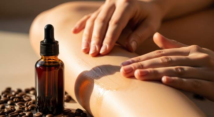 Kahve yagi ile dogal bronzlastirma ve cilt bakimi gorseli