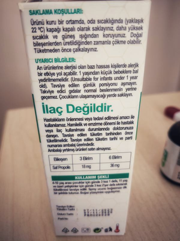 Bee'o up propolis boğaz spreyi faydaları