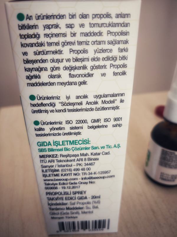 Bee'o up propolis boğaz spreyi ne işe yarar