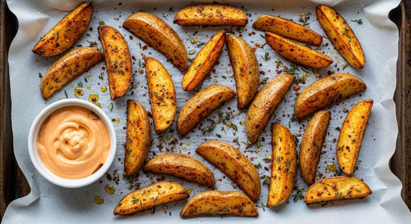 fırınlanmış baharatlı patates dilimleri tarifi