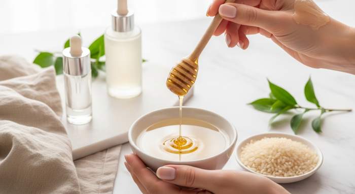 Pirinç Suyu ve Bal Maskesi: Klasik Kore Tarifi