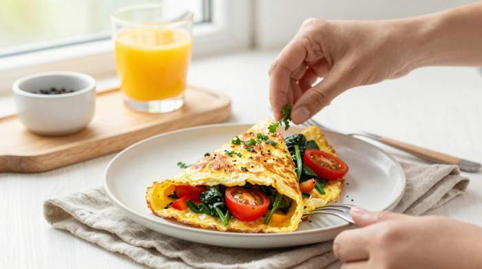 Sebzeli Omlet: Kahvaltı Değil, Akşam Yemeği!